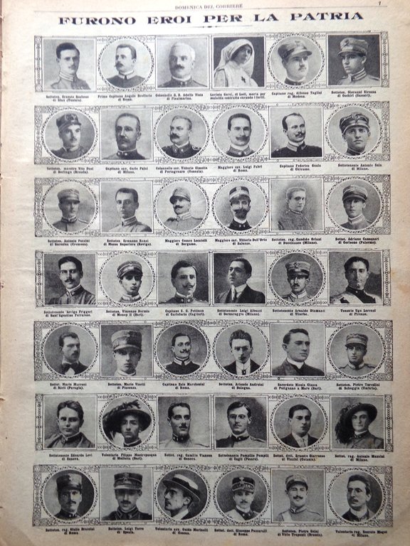 La Domenica del Corriere 26 Dicembre 1915 WW1 Chiapovano Gemito …