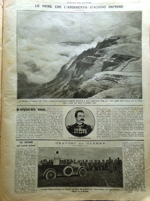 La Domenica del Corriere 26 Dicembre 1915 WW1 Chiapovano Gemito …