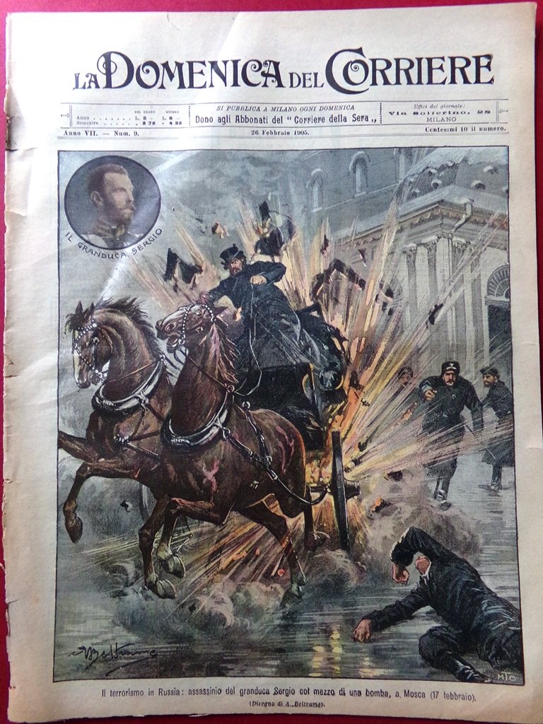 La Domenica del Corriere 26 Febbraio 1905 Duomo Berlino Russia … | Immagine principale