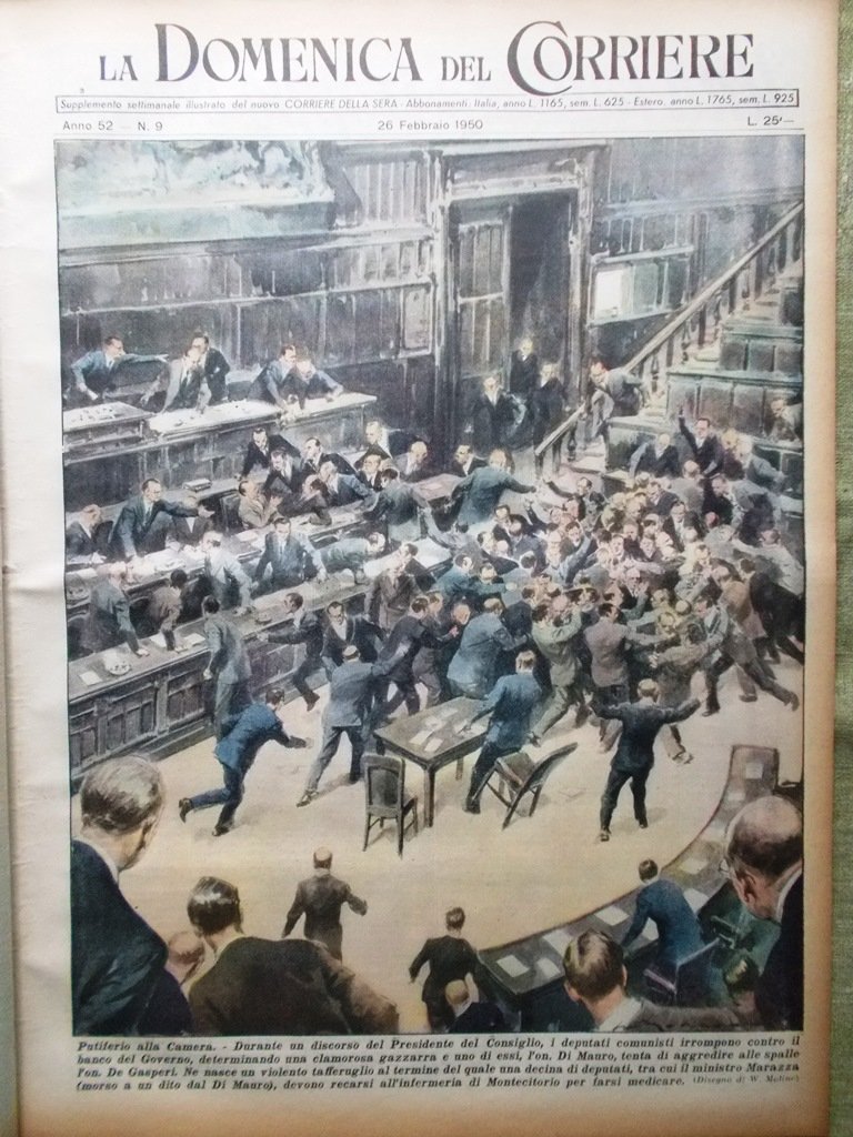 La Domenica del Corriere 26 Febbraio 1950 Madama Butterfly Fuchs …