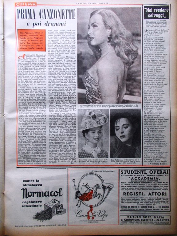 La Domenica del Corriere 26 Febbraio 1950 Madama Butterfly Fuchs …