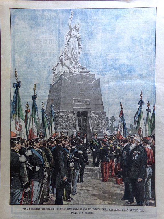 La Domenica del Corriere 26 Giugno 1904 Regina Elena Melegnano …