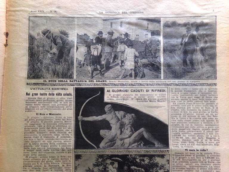 La Domenica del Corriere 26 Giugno 1927 Nuvolari Nozze Marconi …