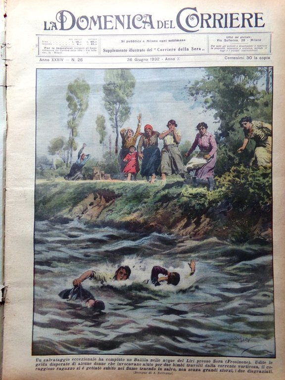 La Domenica del Corriere 26 Giugno 1932 Dostoevskij Artiglio Petrolio … | Immagine Gallery 3