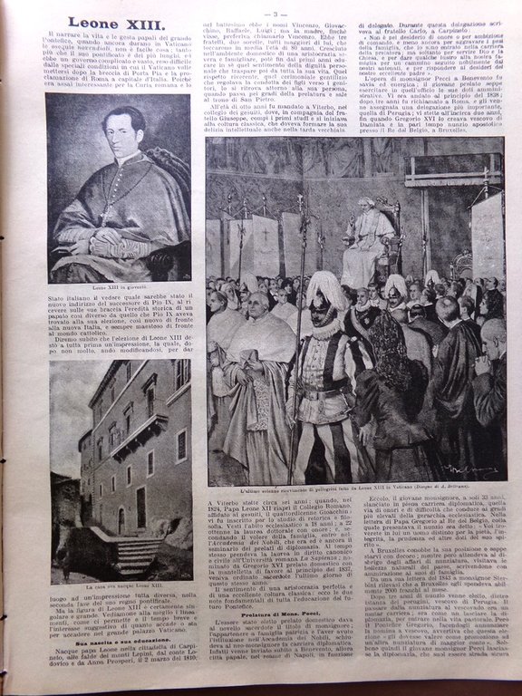 La Domenica del Corriere 26 Luglio 1903 Morte Papa Leone …
