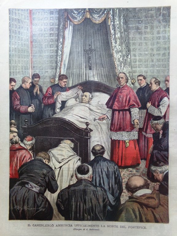 La Domenica del Corriere 26 Luglio 1903 Morte Papa Leone …