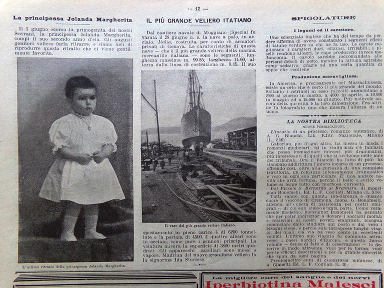 La Domenica del Corriere 26 Luglio 1903 Morte Papa Leone …