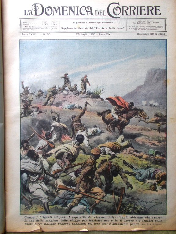 La Domenica del Corriere 26 Luglio 1936 Macbeth Binda Africa … | Immagine Gallery 1