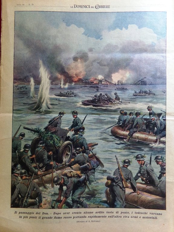 La Domenica del Corriere 26 Luglio 1942 WW2 Deserto Egitto …