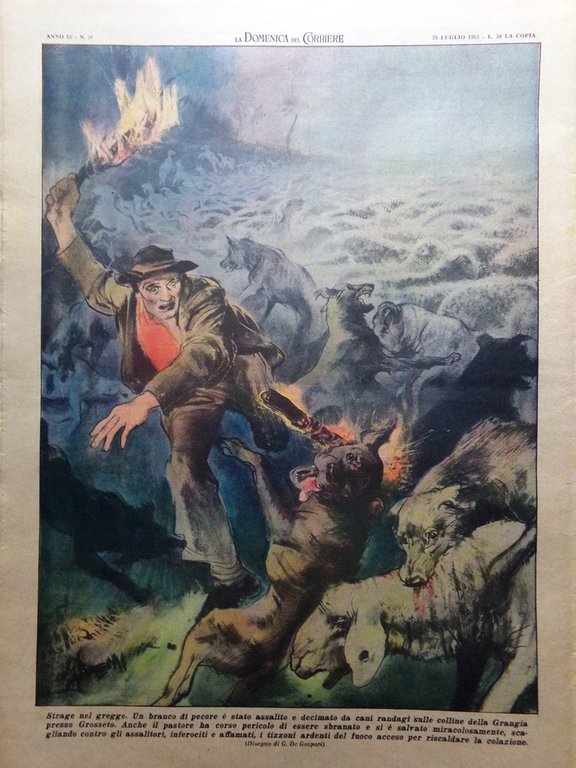 La Domenica del Corriere 26 Luglio 1953 Tour Koblet Cremlino …