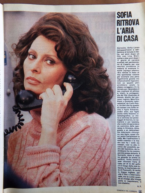 La Domenica del Corriere 26 Maggio 1984 Tortora Moser Loren …