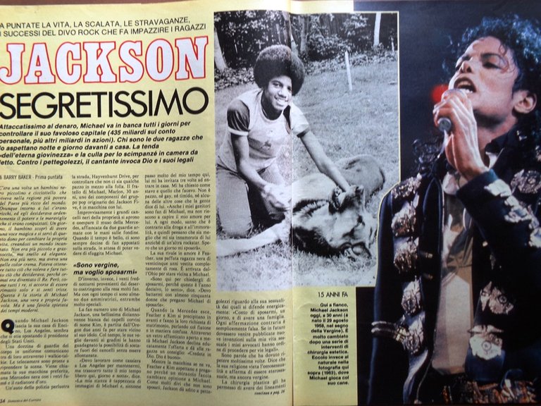 La Domenica del Corriere 26 Maggio 1988 Michael Jackson Gullit …