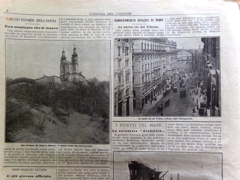 La Domenica del Corriere 26 Marzo 1911 Anniversario Unità d'Italia …