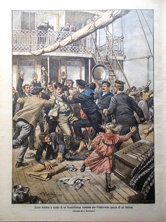 La Domenica del Corriere 26 Novembre 1905 Elettricità Reggia Caserta …