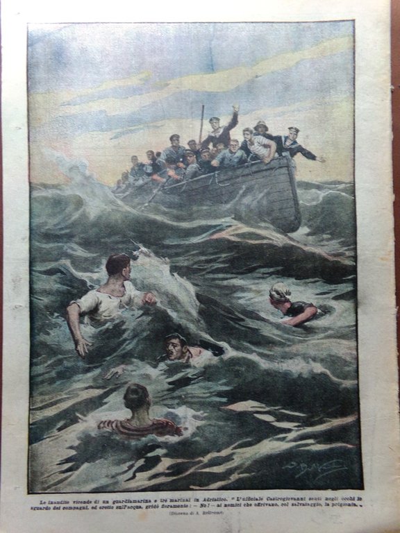 La Domenica del Corriere 26 Novembre 1916 WW1 Macchi Buffa …