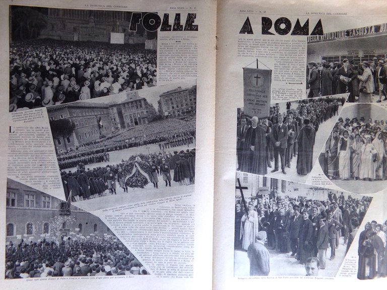 La Domenica del Corriere 26 Novembre 1933 Duce Malibran Marconi …