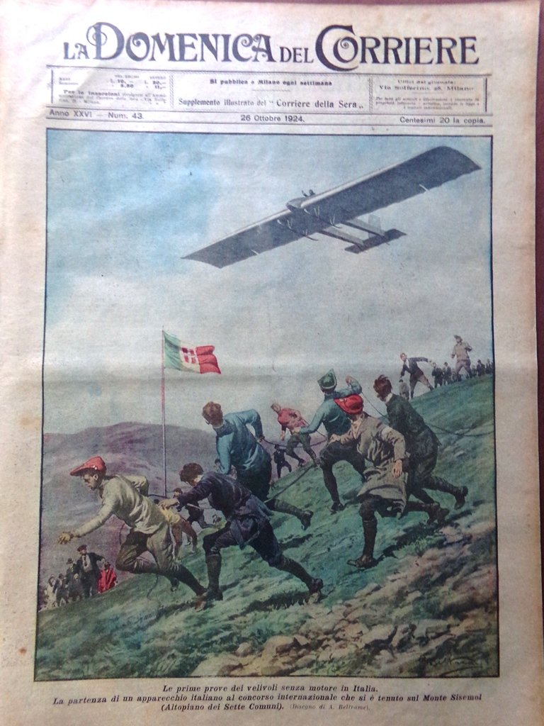 La Domenica del Corriere 26 Ottobre 1924 Lucca Pascoli Sakkara …
