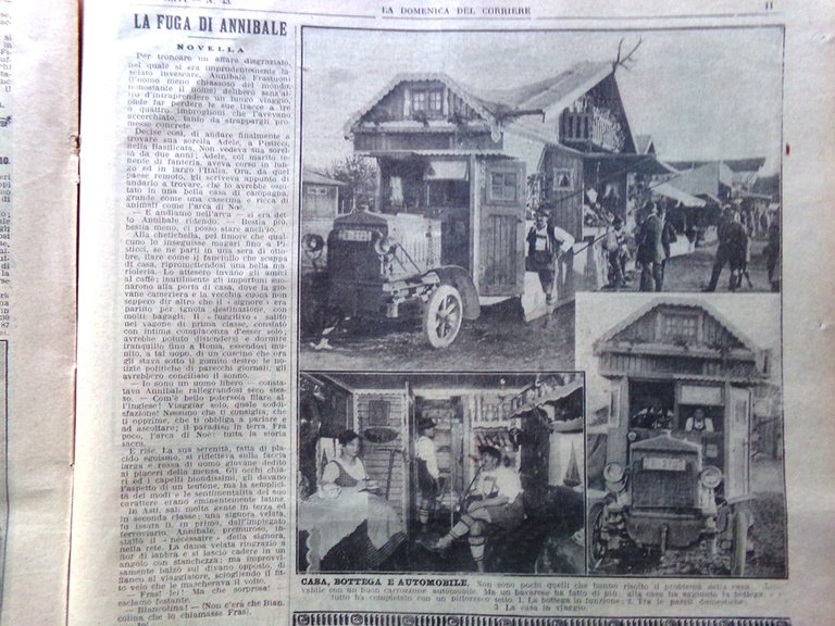 La Domenica del Corriere 26 Ottobre 1924 Lucca Pascoli Sakkara …