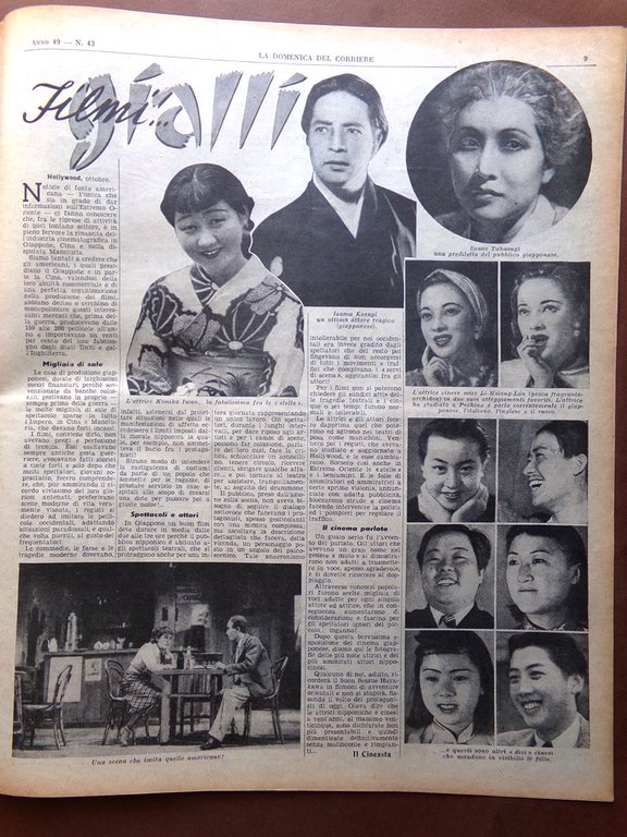 La Domenica del Corriere 26 Ottobre 1947 Eva Peron Ghiaccio …