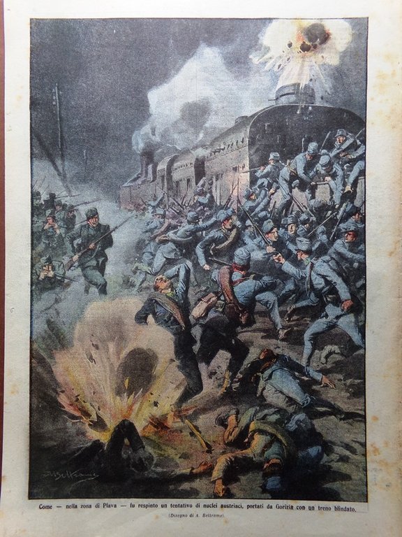 La Domenica del Corriere 26 Settembre 1915 WW1 Laura Minghetti …