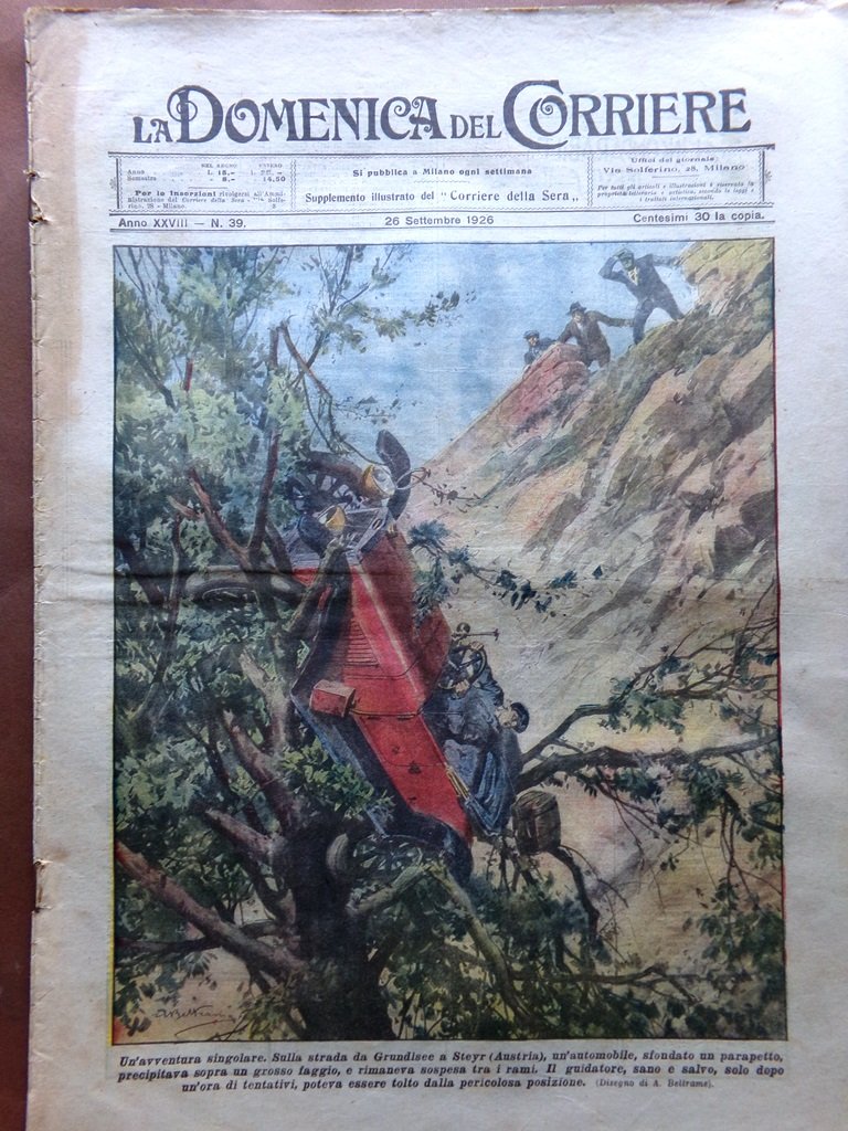La Domenica del Corriere 26 Settembre 1926 Valentino Amuleti Sisto …