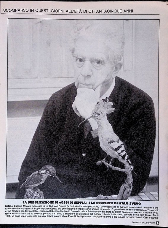 La Domenica del Corriere 26 Settembre 1981 Montale Silone Mostro …