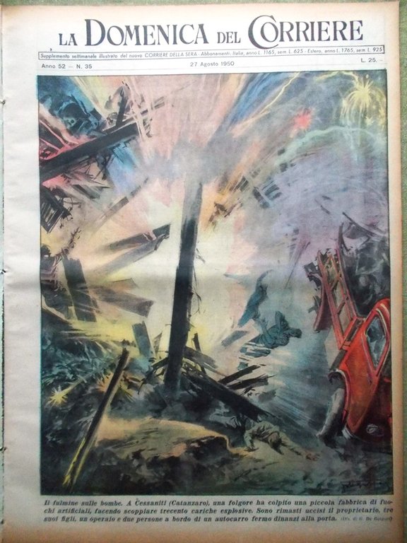 La Domenica del Corriere 27 Agosto 1950 Greta Garbo Maupassant … | Immagine Gallery 1