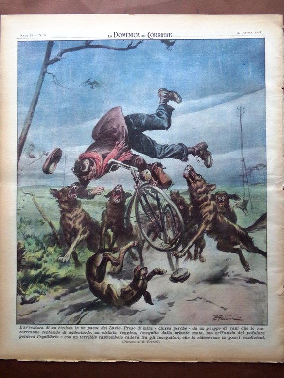 La Domenica del Corriere 27 Aprile 1947 XC-99 Budapest Guadagni …