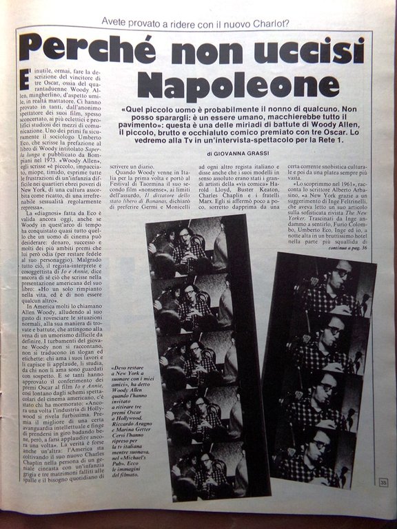 La Domenica del Corriere 27 Aprile 1978 Girotto Fogar Melodia …