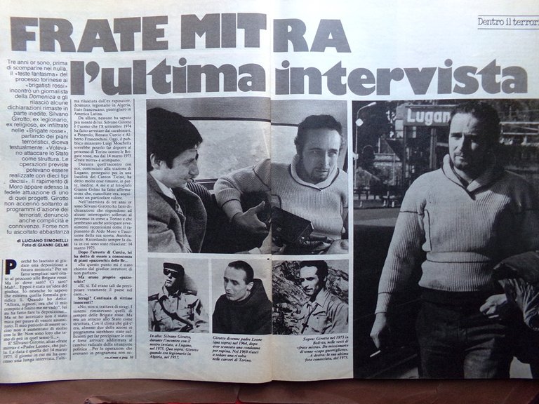 La Domenica del Corriere 27 Aprile 1978 Girotto Fogar Melodia …