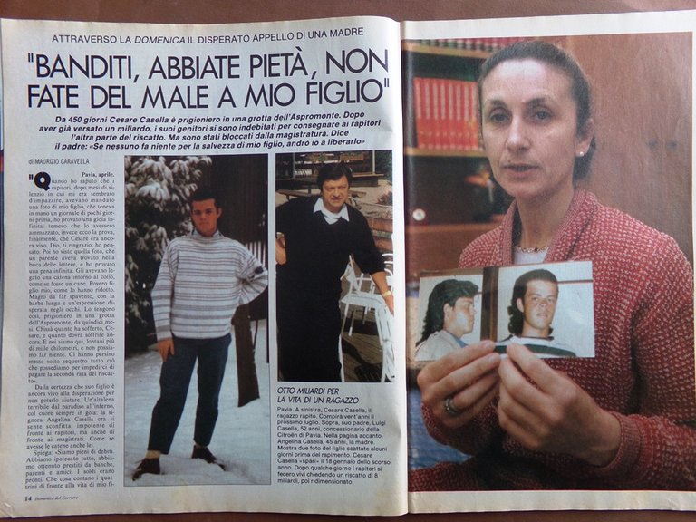 La Domenica del Corriere 27 Aprile 1989 Anna Zevaco Mussolini …
