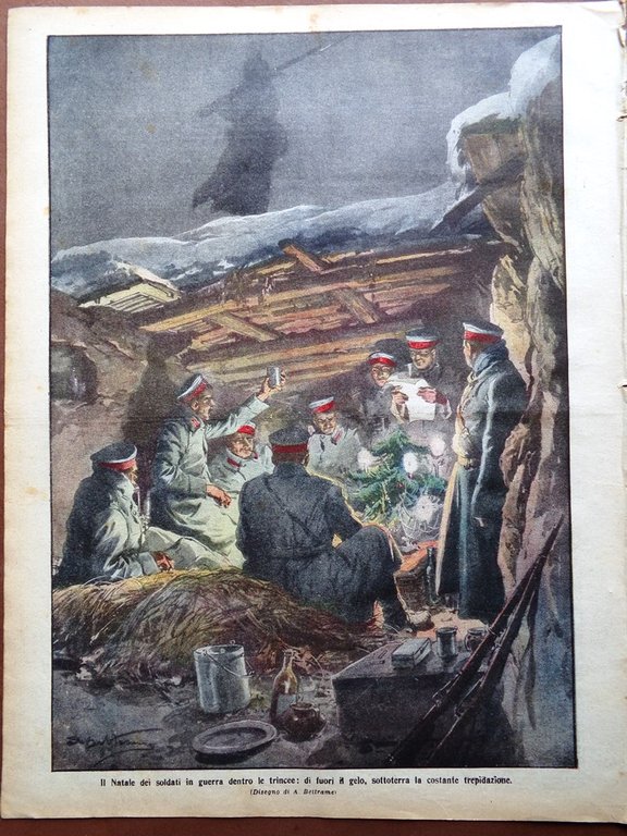 La Domenica del Corriere 27 Dicembre 1914 WW1 Sgambati Spitsbergen …