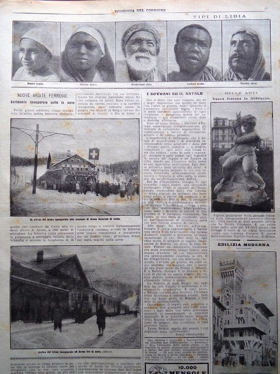 La Domenica del Corriere 27 Dicembre 1914 WW1 Sgambati Spitsbergen …