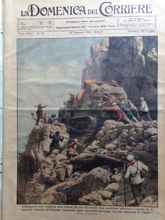 La Domenica del Corriere 27 Dicembre 1931 Telescopio Zamora Spagna … | Immagine Gallery 1