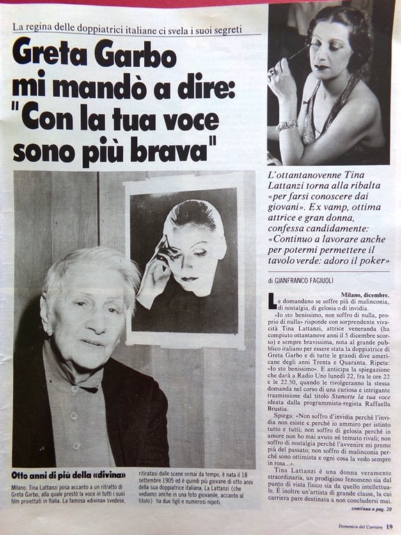 La Domenica del Corriere 27 Dicembre 1986 Ghizzardi Mirabella Lattanzi …