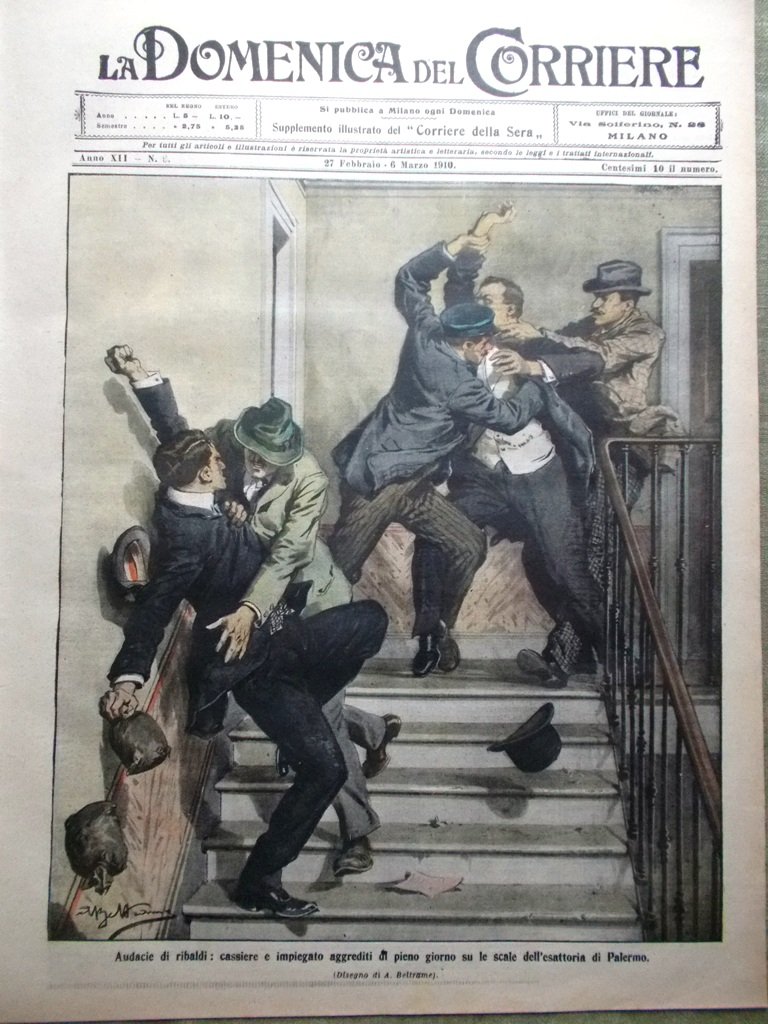 La Domenica del Corriere 27 Febbraio 1910 Zimmern Himalaya Massenet … | Immagine principale