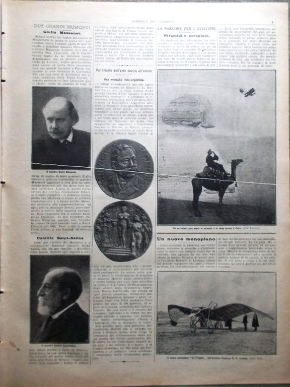 La Domenica del Corriere 27 Febbraio 1910 Zimmern Himalaya Massenet … | Immagine Gallery 2