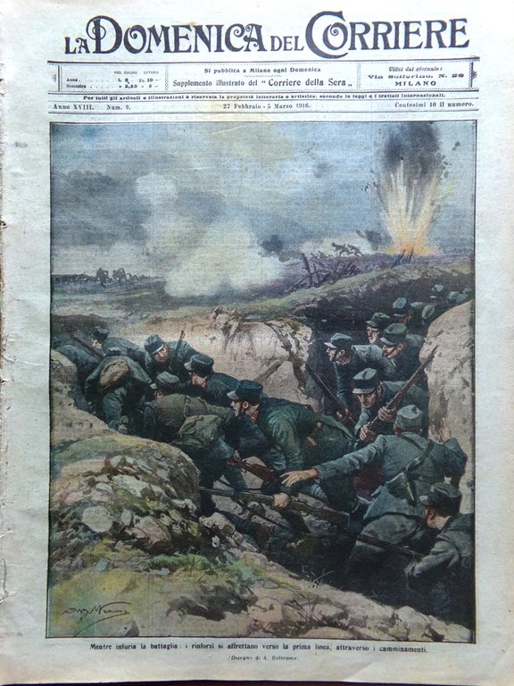 La Domenica del Corriere 27 Febbraio 1916 WW1 Bagdad Ciechi … | Immagine Gallery 1