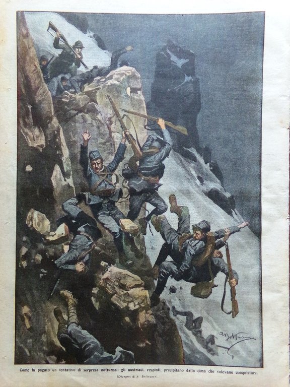 La Domenica del Corriere 27 Febbraio 1916 WW1 Bagdad Ciechi …