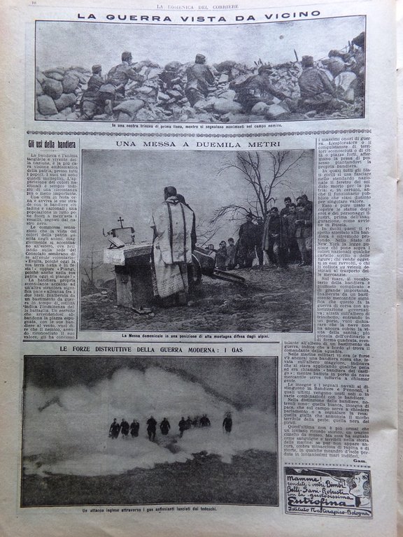 La Domenica del Corriere 27 Febbraio 1916 WW1 Bagdad Ciechi …