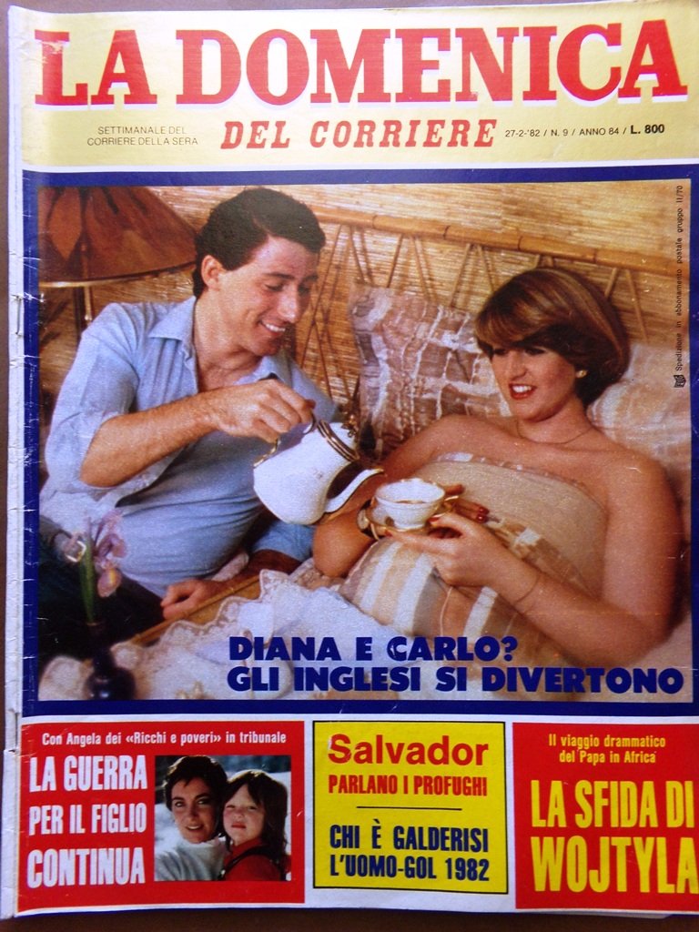 La Domenica del Corriere 27 Febbraio 1982 Diana Carlo Wojtyla …