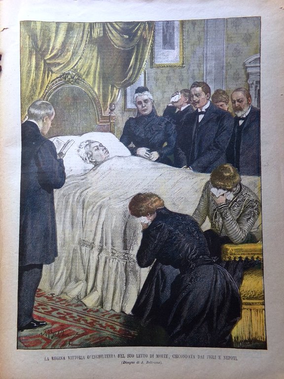 La Domenica del Corriere 27 Gennaio 1901 Morte Regina Vittoria …