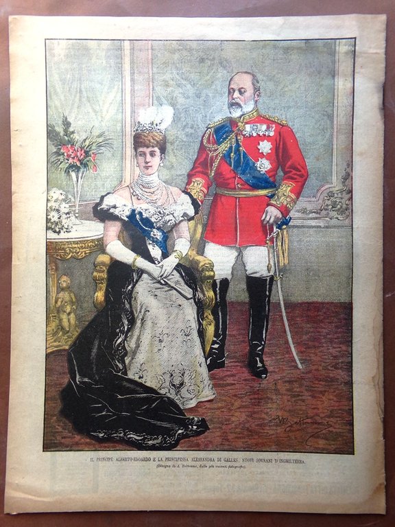 La Domenica del Corriere 27 Gennaio 1901 Morte Regina Vittoria …