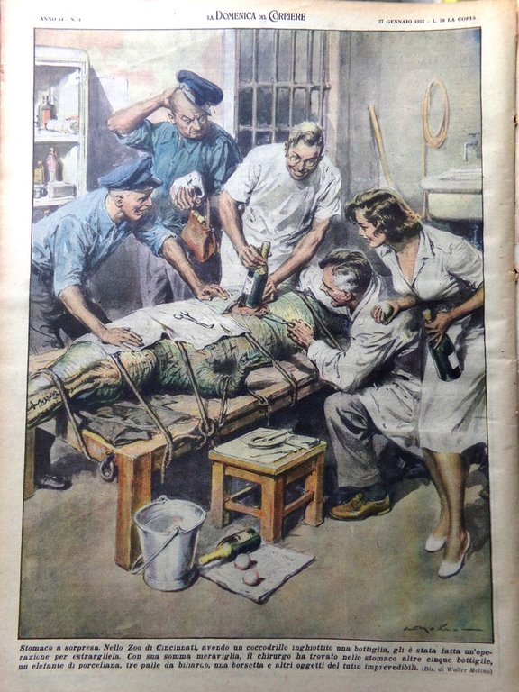 La Domenica del Corriere 27 Gennaio 1952 Rascel Dapporto Pianeti … | Immagine Gallery 3