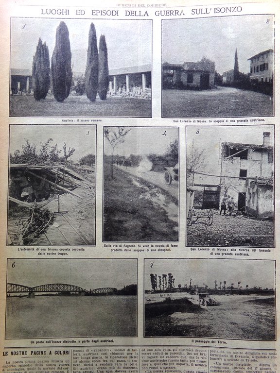 La Domenica del Corriere 27 Giugno 1915 WW1 Alpini Guerra …