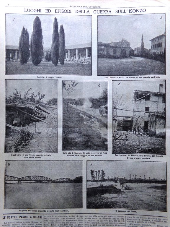 La Domenica del Corriere 27 Giugno 1915 WW1 Alpini Guerra …