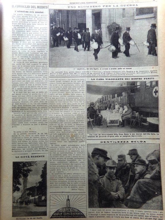 La Domenica del Corriere 27 Giugno 1915 WW1 Alpini Guerra …