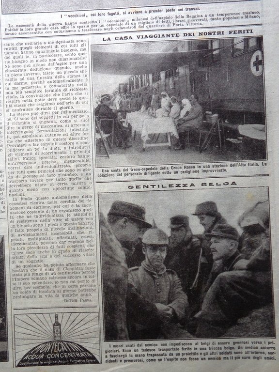 La Domenica del Corriere 27 Giugno 1915 WW1 Alpini Guerra …