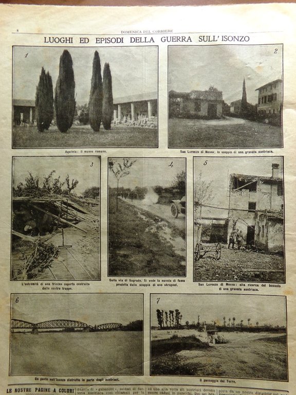 La Domenica del Corriere 27 Giugno 1915 WW1 Alpini Guerra …