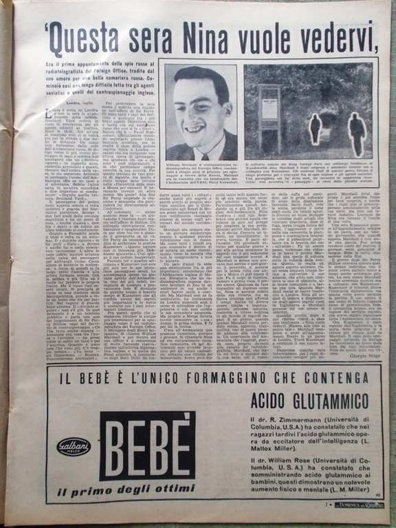 La Domenica del Corriere 27 Luglio 1952 Nautilus Appendicite Spionaggio … | Immagine Gallery 2